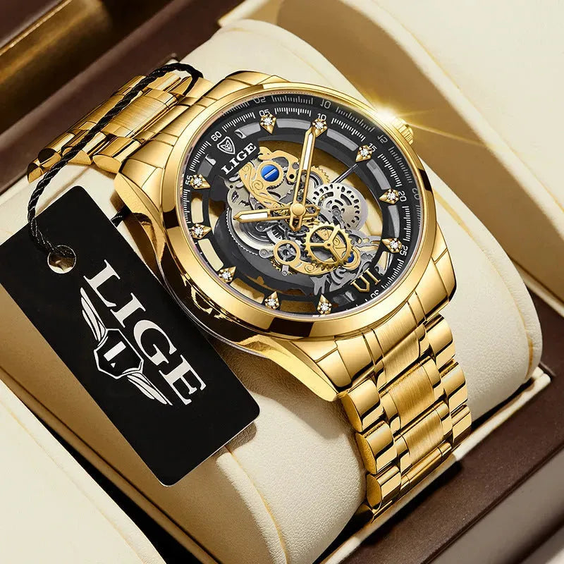 Men's Hollow Waterproof Quartz Watch - Bellarte Enchanté Men's Hollow Waterproof Quartz Watch